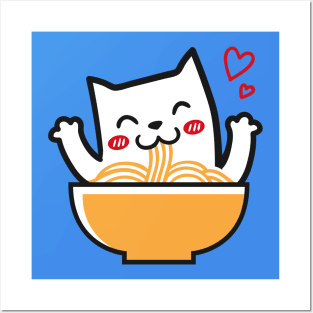 Cat Noodles Posters and Art